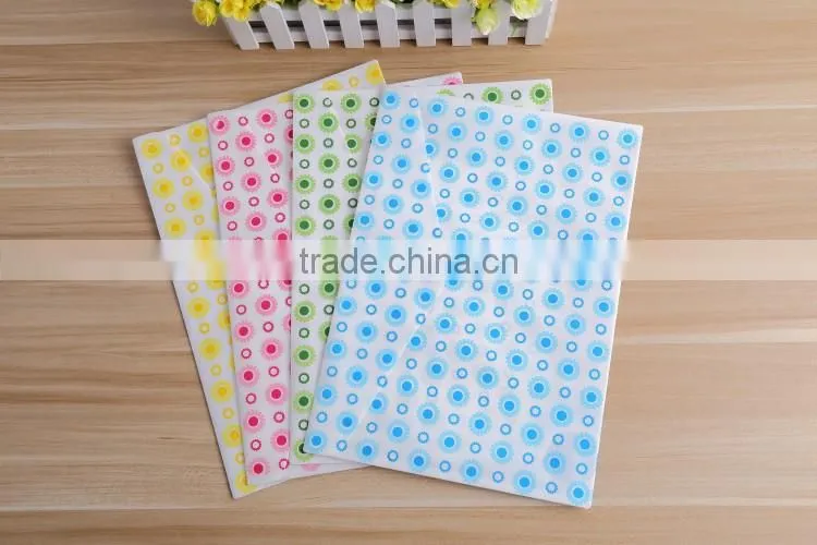 PP office stationery plastic transparent A4 Document wallet with button lock