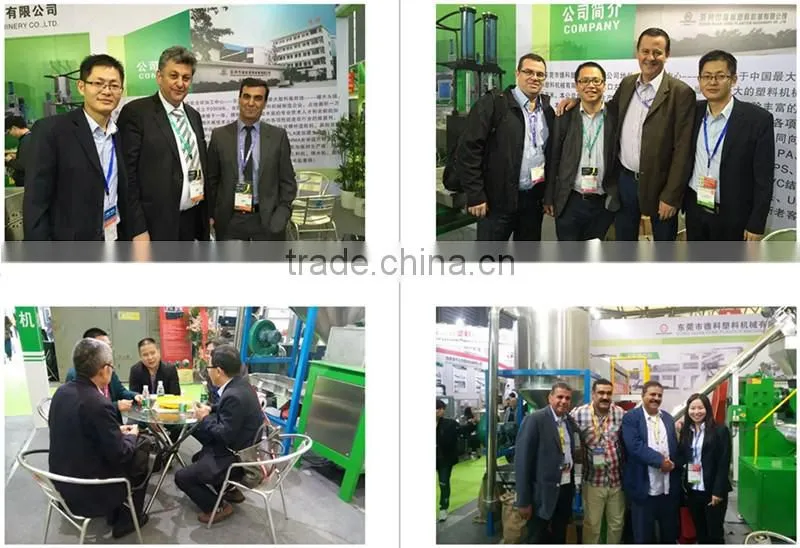 Italy hot sale HDPE/LDPE films double stage waste plastic recycle granulating line