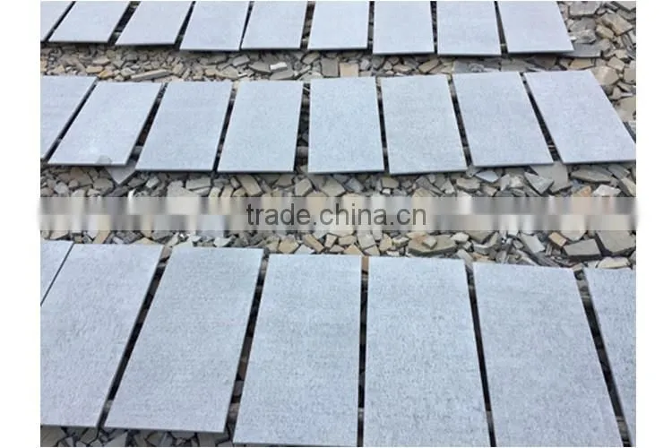 Perfect Packaging Bush Hammered Chinese Hainan Grey Basalt slab