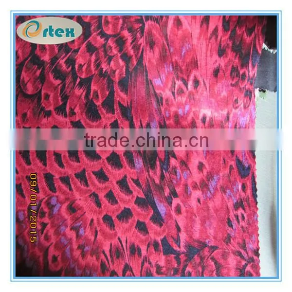 super quality printed 95% viscose 5% elastane fabric