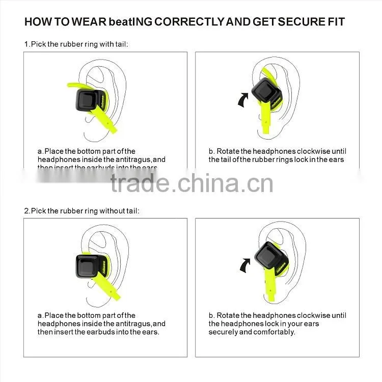 Bluetooth Headphones, Sports Mini Lightweight Stereo Noise Cancelling Wireless Bluetooth Earphones