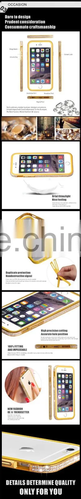 Luxury Metal with TPU Bumper for iPhone 6 with Retail Packaging