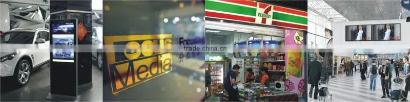 Slim 19inch lcd mounting pos display, android lcd advertising player