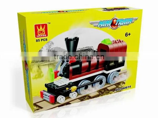 Education kids block set toys,plastic train block toys for boys