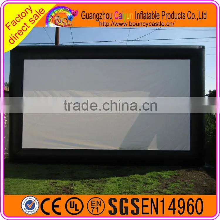Popular inflatable movie screen,giant movie screen for events