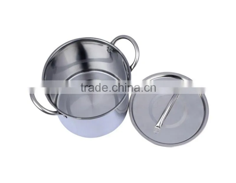 2015 tall stainless commercial steel heavy duty stock pots made in china