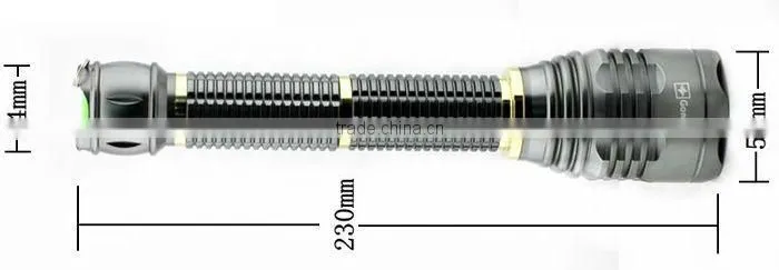GOREAD Y18 rechargeable 10W XML T6 LED Super Bright Flashlight Torch
