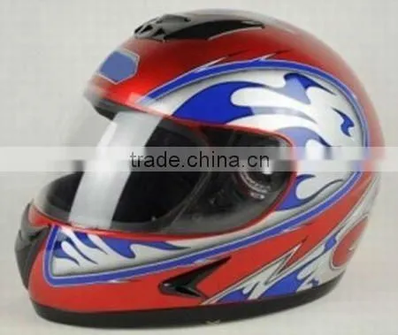 Yellow Alternating Blue Color Sport Racing Full Helmets/ Motorcycle Hemets