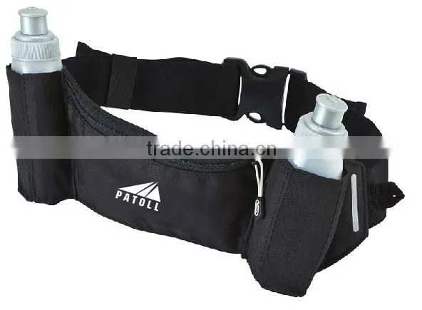 ew product waterproof waist running belt, bottle holder waist bag