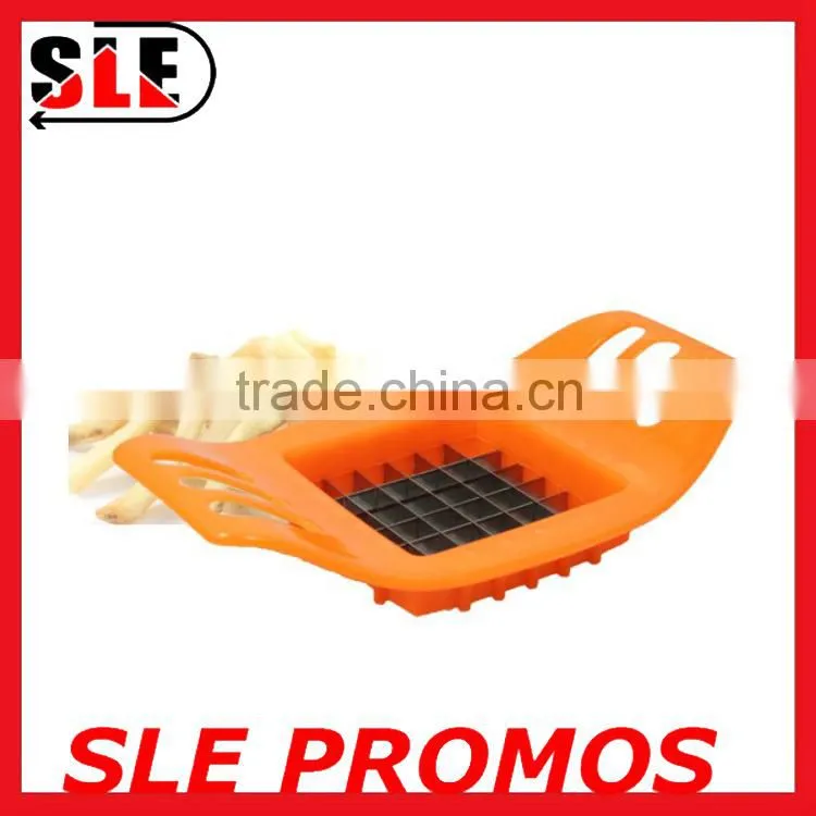 Custom Factory Promotional Kitchen Tools Plastic Vegetable Potato Slicer,High Quality Wholesale Easy Hand Grip French Fry Cutter