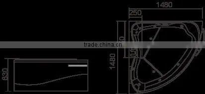 massage bathtub(massage tub,hot tub)WS-029