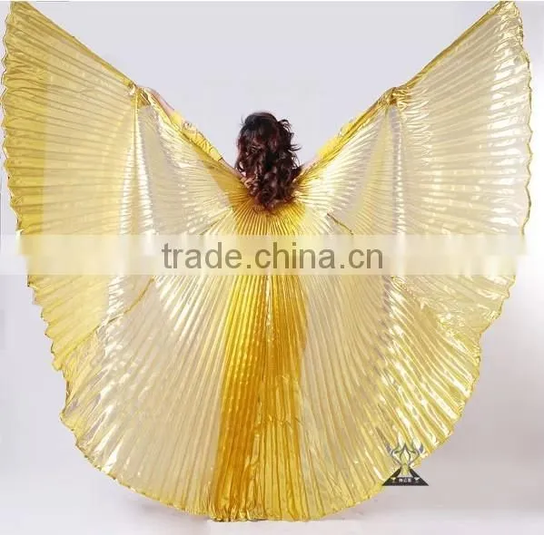 145cm Large Opening and Unopening Gold and Sliver Belly Dance Wing