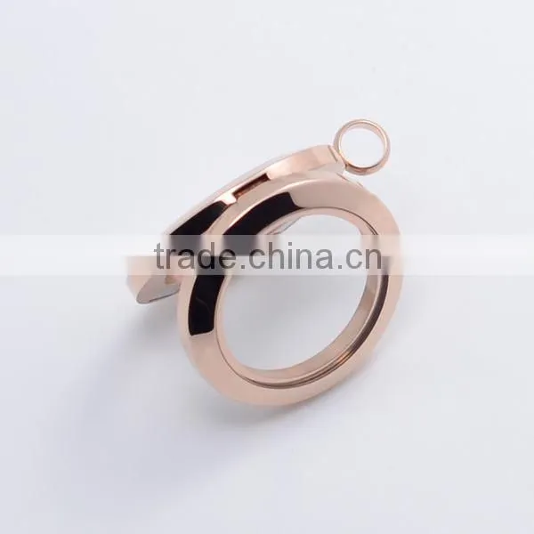 25mm round silver/gold/rose gold/black wholesale magnet jewelry floating charms glass lockets