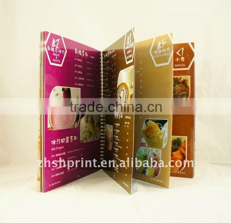 ice-cream restaurant menus