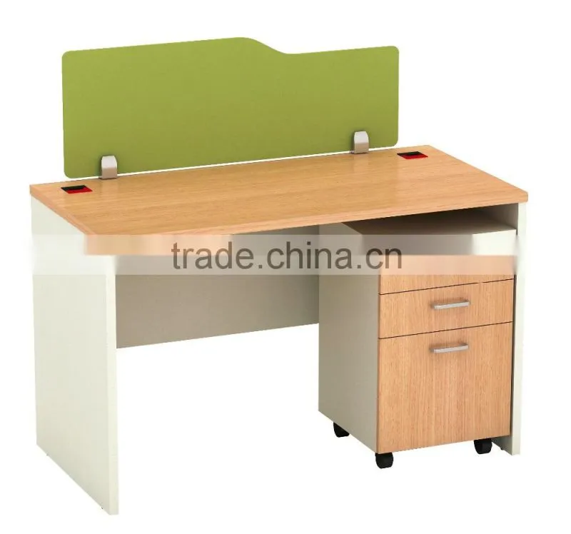 Wood office furniture mobile file cabinet with caster/wheel