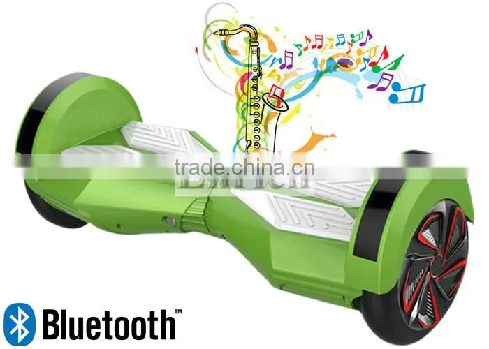 self balancing electric scooter with led light and buetooth speaker