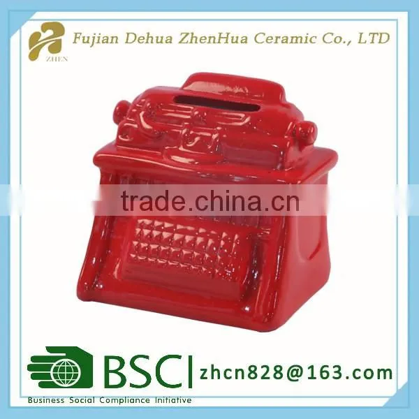 small home decoration ceramic money bank for sale