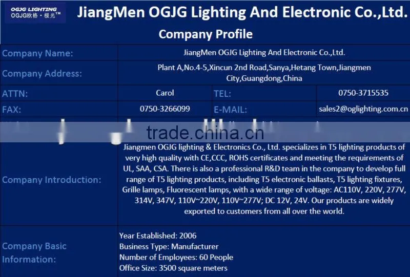 EMC ballast electronic,t5 54w ballast