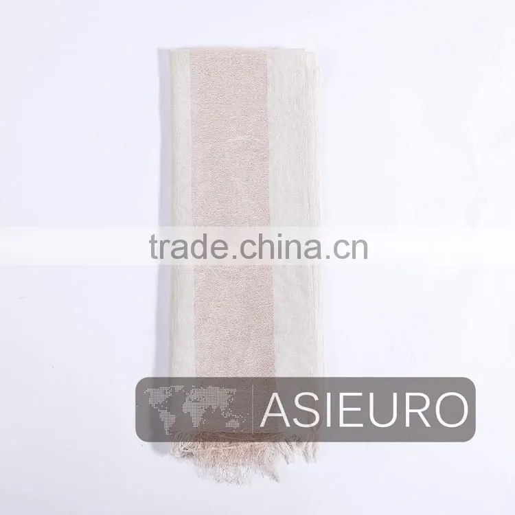 Yarn Dyed Fashion ladies Scarf with lurex Effect, BSCI and SEDEX Approve