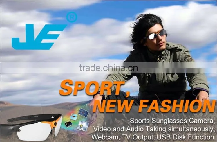 2014 new design mini video camcorder HP 720P sport camera glasses with webcam function JVE - HD01