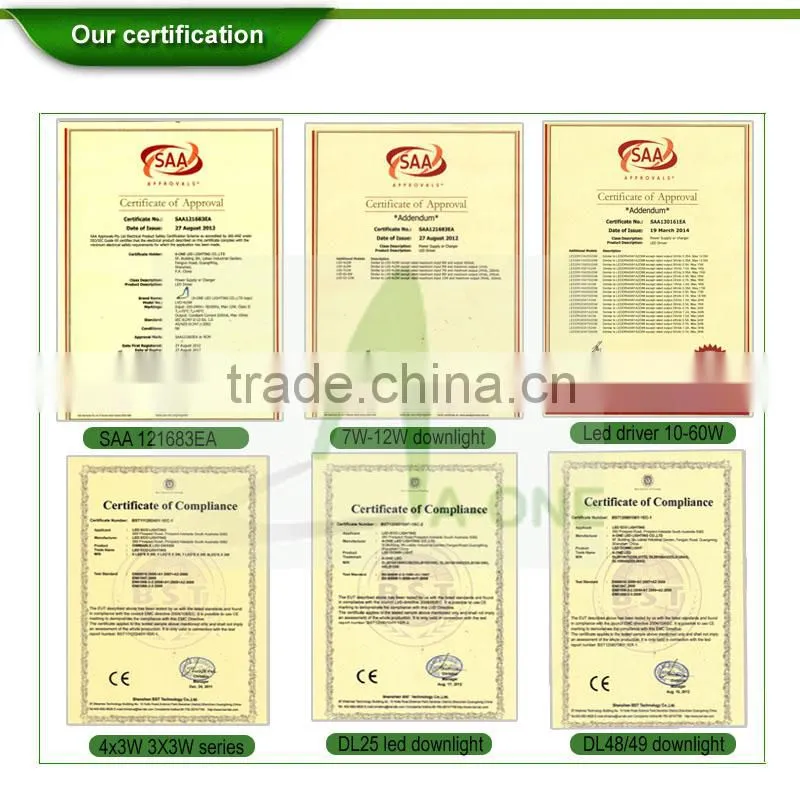Dongguan square led downlight (DL50-10W-850lm) & silver finished dimmable led downlight