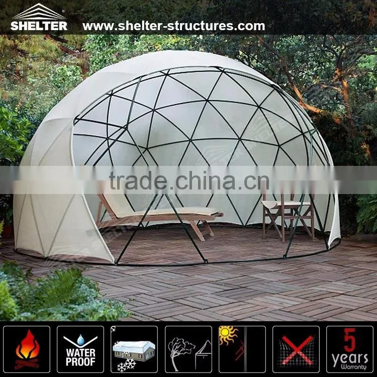 Versatile steel frame structures geodesic dome tent for event