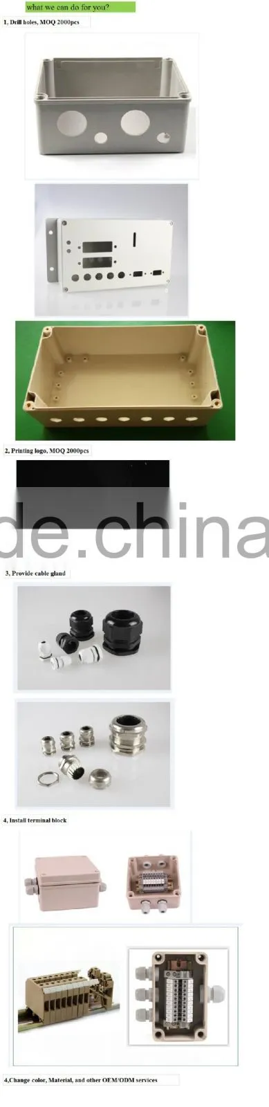 200*120*75mm ip65 plastic instrument case