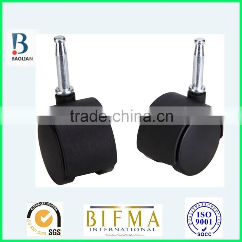 BL clearance sale 40mm black light-duty durable long-iron stem nylon mould caster