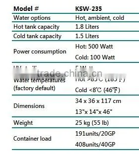 compressor cooling water dispenser