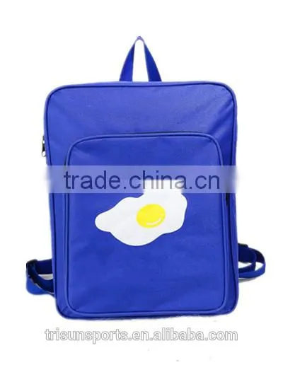 2016 handled students travel bag style blue durable canvas weekender bag
