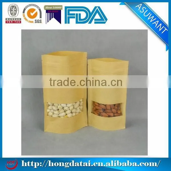 FDA certificated custom food brown packaging paper bag