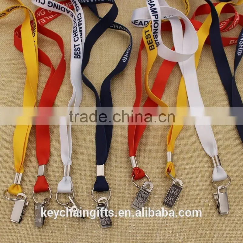 Factory custom logo polyester branded lanyard/ name brand lanyard wholesale