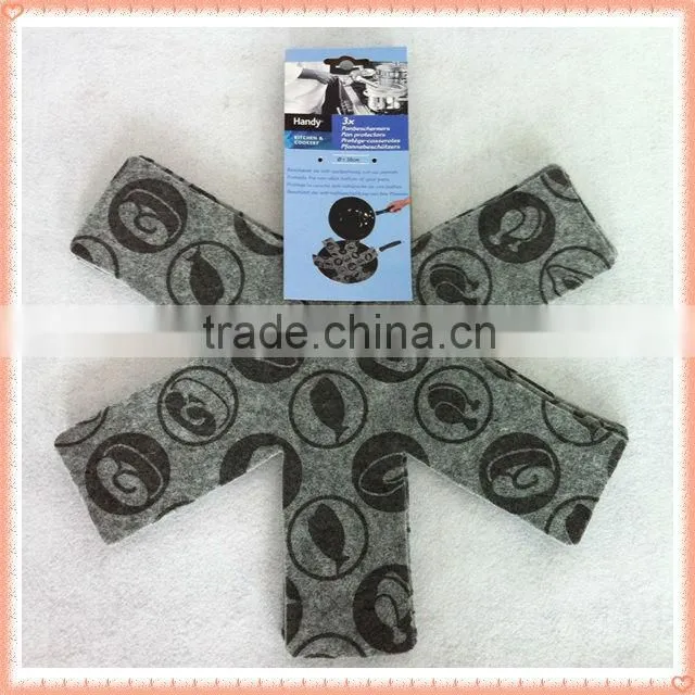 3pcs/set heat resistant nonwoven pan protector