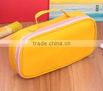 Korea style candy colors large volume pencil case with handle