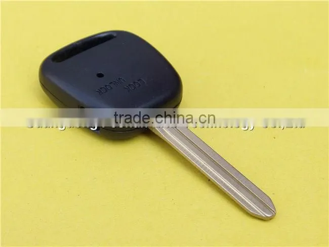 Uncut TOY43 Remote key shell case for TOYOTA With Logo and one side hole
