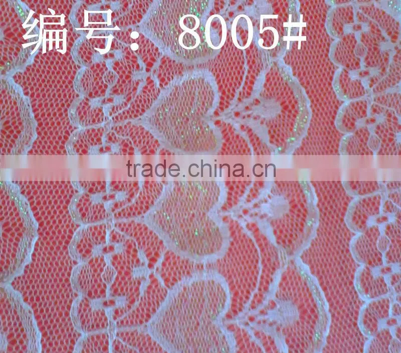 8005 polyester colorful lace fabric