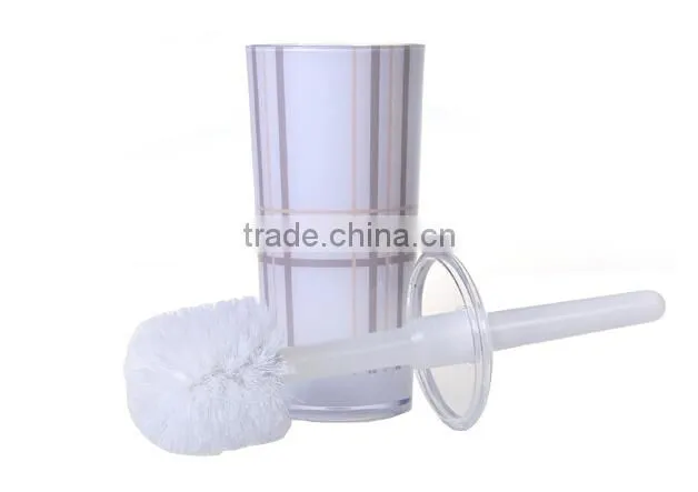 Concise Plastic Toilet Brush Set & Makeup Toilet Brush Holder