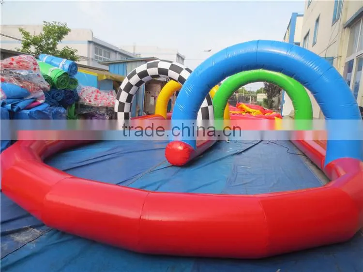 Inflatable go kart race track for sale