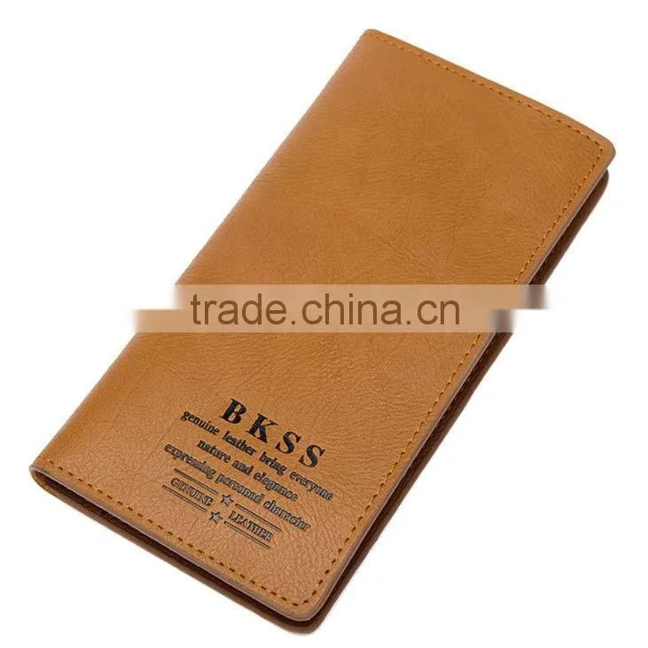 business card wallet,fashion men leather wallet,PU wallet with logo custom