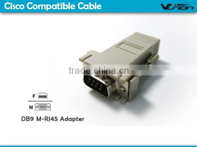 Vision DB9 male to RJ45 female Modular adapter for Cisco console