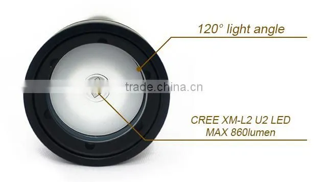 long beam cree xm-l2 u2 led super capacity torch