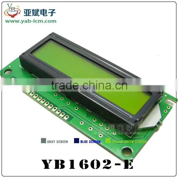 monochrome 16x2 lcd display , cheap 16x2 character lcd display module with backlight,16x2 lcd display Module 84mm*44mm