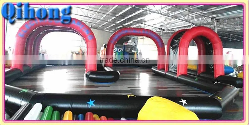 factory direct price inflatable soap water soccer field for sale