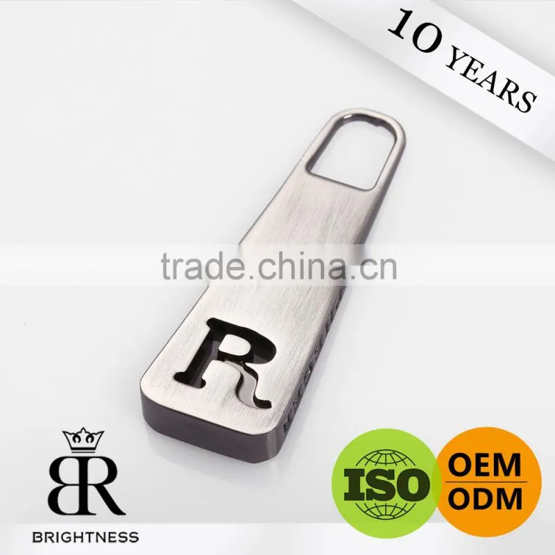 Rope slider puller zipper puller with logo elastic puller