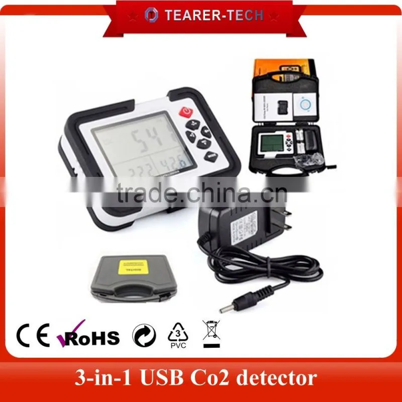 9999ppm Carbon Dioxide CO2 Air Temperature Humidity DataLogger Meter Monitor HT-2000