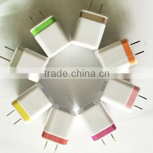 New Design Dual USB Charger Colorful New Design 2.1A Dual USB Chargers