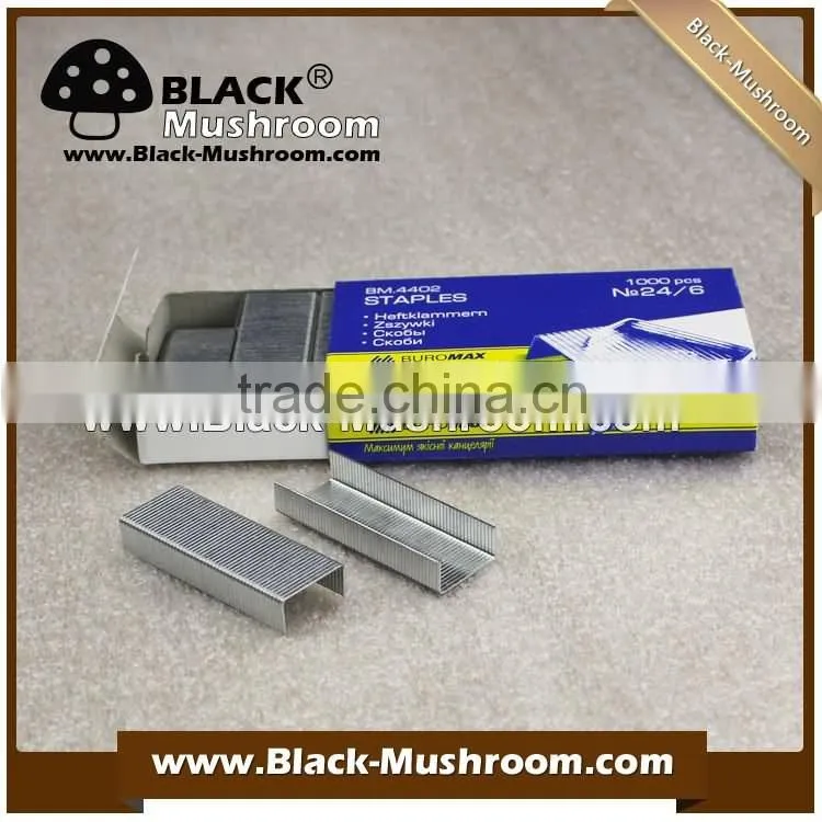 Factory supply galvanized office staples pins 24/6 good quality lower price (welcome to ask sampels)