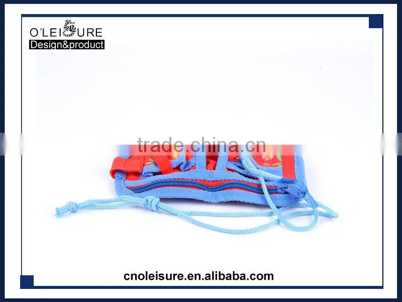 Manual printing change purse Draw string zero wallet jitney bag