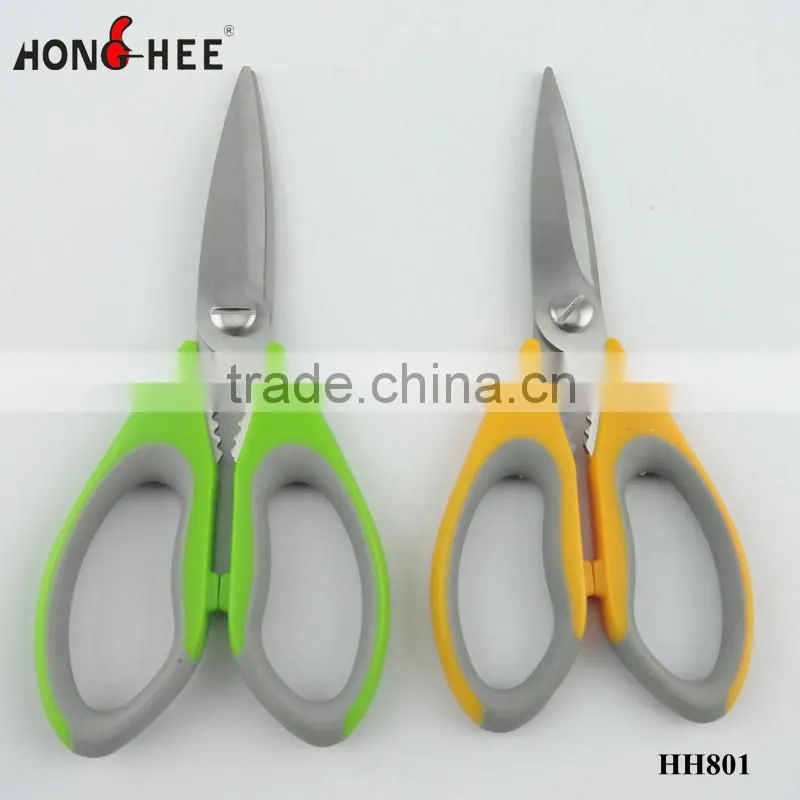 Multi purpose non-stick paint scissors with nut cracker amd can opener