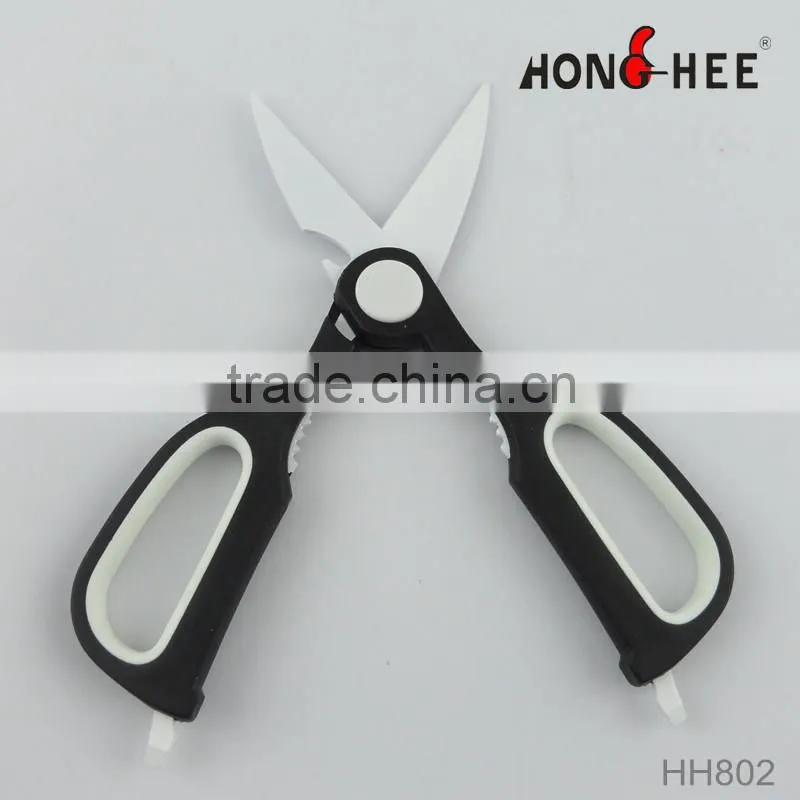 Multi purpose non-stick paint scissors with nut cracker amd can opener